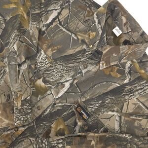 Rattlers Brand Button Front Shirt Men's XL Realtree Camo Long Sleeve Heavyweight